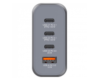 VERBATIM GNC-140 32203 GaN 140W, PD 3.1, QC 3.0 3x USB-C, 1x USB-A, UE / UK ANVE14W5AQGG - 1199636 - zdjęcie 4